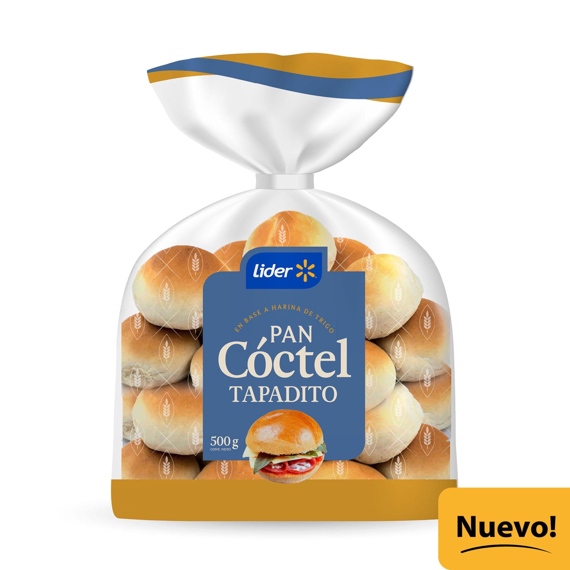 Pan De Coctel Tapadito 500 g Lider