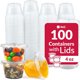 thumbnail image 1 of Vasos para salsas Reli de 4 oz (118 ml) con tapa, 100 unidades, 1 of 3