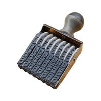 Magideal - Sello De Numeración Dígito De Goma Símbolo De Número Número De Rollo Numérico Suministros De Sellos De Negocios Comercial Vintage Sello De Numeración