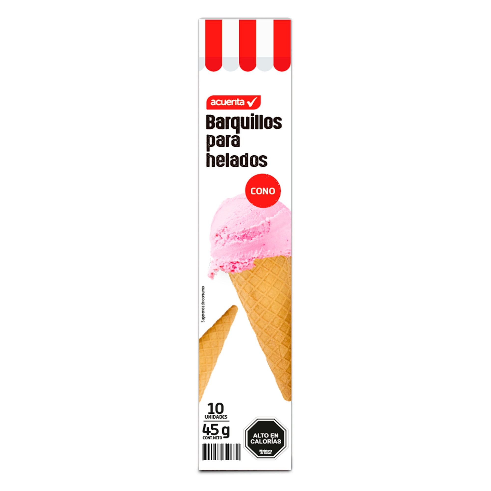 Barquillo Para Helado Cono 45 g Acuenta