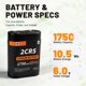 thumbnail image 2 of Batería de litio Yingsholdia 6V 2CR5 1500mAh (paquete de 5), 2 of 7