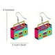 thumbnail image 1 of Acrylic Cute Doodle Graffiti Pattern Dangle Earrings Cartoon Style Light Weight Funny Adorable Female Gift, 1 of 3