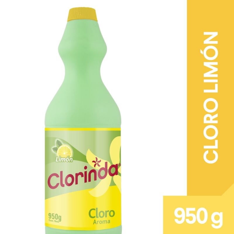 Cloro Líquido Limón Botella 950 ml Clorinda