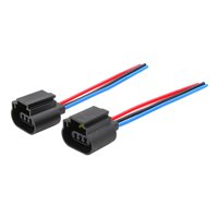 Magideal - Adaptador Hembra De Enchufe H13 9008, Conector De Clavija De Cableado, Arnés De Instalación Simple, Enchufe De Cola De Cerdo Para Delanteros, 2