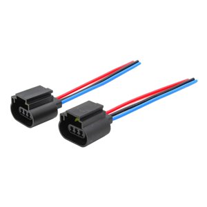 Magideal - Adaptador Hembra De Enchufe H13 9008, Conector De Clavija De Cableado, Arnés De Instalación Simple, Enchufe De Cola De Cerdo Para Delanteros, 2