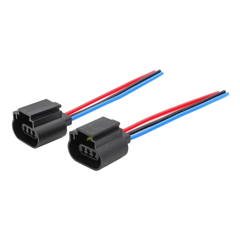 Magideal - Adaptador Hembra De Enchufe H13 9008, Conector De Clavija De Cableado, Arnés De Instalación Simple, Enchufe De Cola De Cerdo Para Delanteros, 2