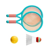 Ioensy - Juego De Tenis De Bádminton Para Niños, Regalo Para Jugadores Principiantes En El Patio Trasero, Juguetes De Playa, Color Azul