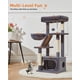 thumbnail image 3 of Cat Tree Taoqimiao MS029SG para gatos de interior con 97 cm, 3 of 8