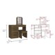 thumbnail image 5 of Mueble De Tocador Kaia Caramelo - Wengue, 5 of 5