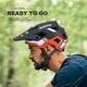 thumbnail image 5 of Casco de bicicleta BATFOX Mountain para hombres, mujeres y adultos, jóvenes, gris XL, 5 of 7