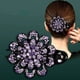 thumbnail image 1 of Rhinestones Flower Hair Clip Ponytail Hairclip Duckbill Hairpin Barrette Crystal Fancy Decorative Hair Accessories For Women, 1 of 3