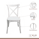 thumbnail image 3 of Comedor Eames 80cm redonda Blanca + 4 Sillas Crossback Danubio Blancas, 3 of 8