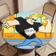 thumbnail image 5 of Johnny Bravo-theme Fitted Round Tablecloths Elastic Edged Table Covers Waterproof Table Cloth for Kitchen Holiday Party Tables Decor 120cm, 5 of 6