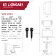thumbnail image 5 of Pack Doble de Micrófonos USB Lioncast con Cable de 3 m Negro, 5 of 7