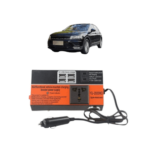 Genérico - Inversor De Corriente Para Autos – Convertidor De 1500W 12/24V