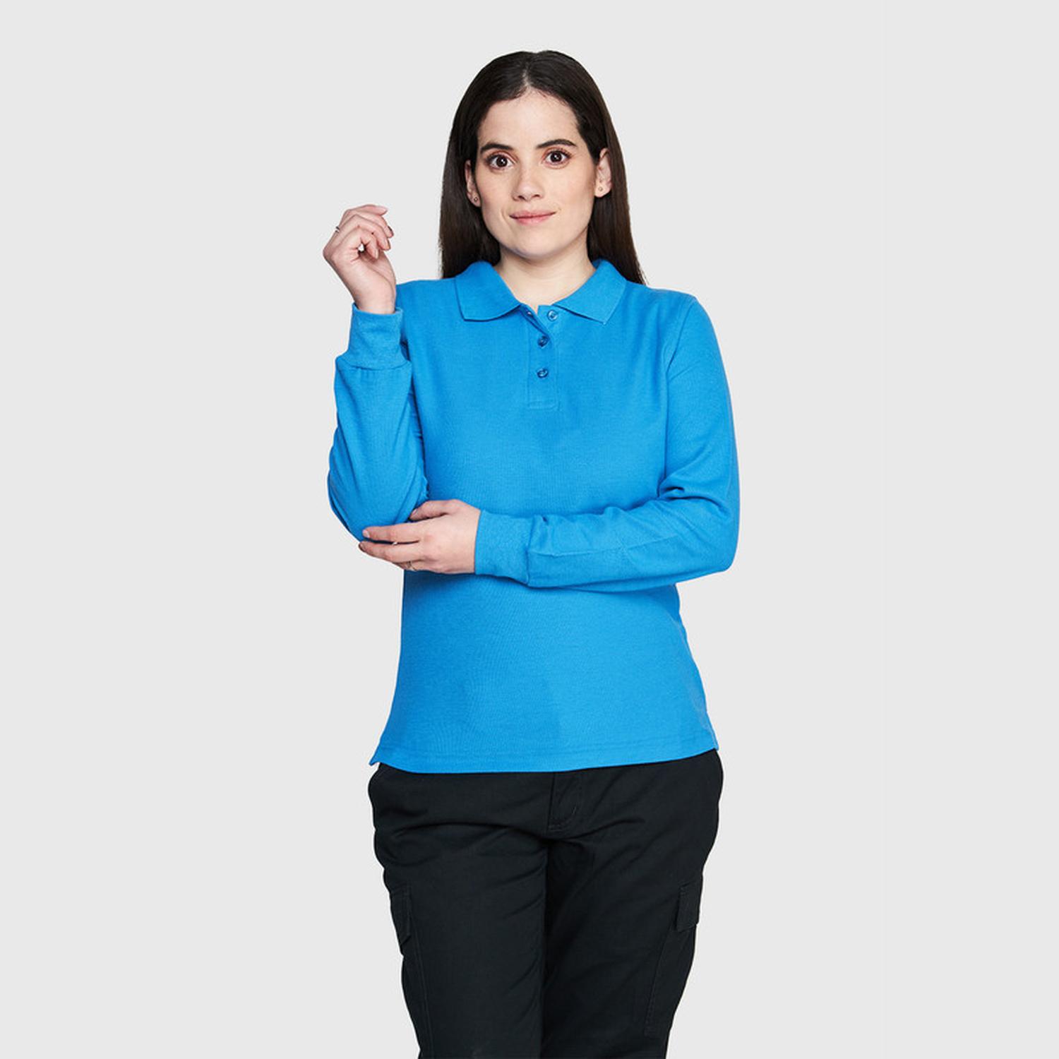 Jayson - Polera Pique Mujer 80/20 M/L Azul S