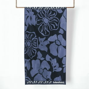 Toalla De Playa Jacquard 75×150 Cm / Flower – Mashini