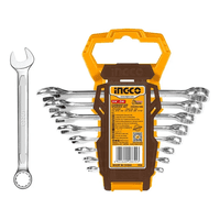 Genérico - Llaves Punta Corona Industrial 1/4 3/4 8 Pcs Ingco Color Cromado