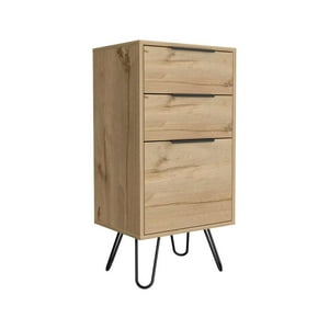 Klik Muebles - Cómoda 3 Cajones Metal Y Madera