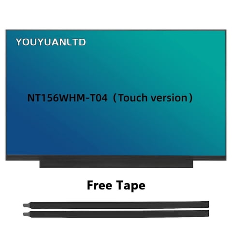 Youyuanltd - Reemplazo De Pantalla Lcd Para Nt156Whm-T04 V8.0 15.6"" Hd
