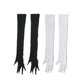 thumbnail image 2 of suxuMhao Guantes Largos de Encaje, 2 Pares, 17 Pulgadas Talla Única, Guantes Elásticos de Encaje Calado, Guantes Transparentes de Dedo Completo, Guantes para Boda, Guantes para Fiesta, Guantes de, 2 of 2