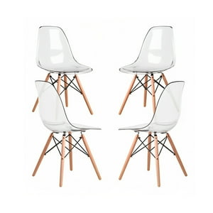 Klik Muebles - Pack De 4 Sillas Eames Transparentes