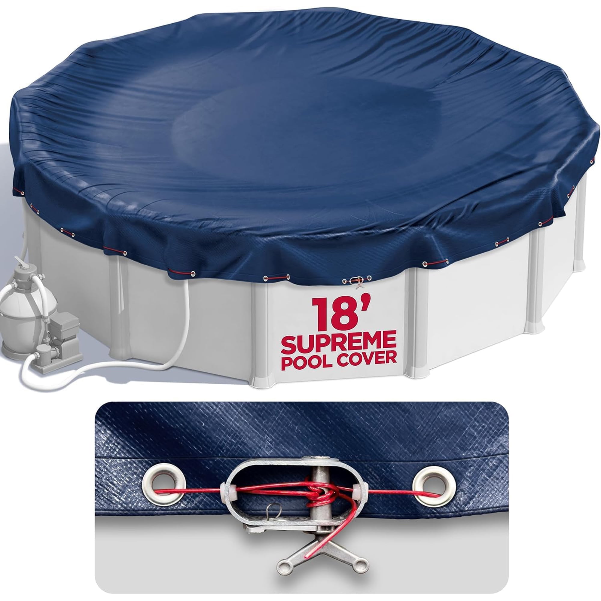 Piscinas Elevadas Redondas De 18 Pies Pool Cover Shop Square