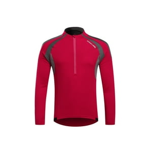 Andesland - Polera Tricota Lisa Manga Larga Medio Cierre Hombre