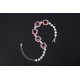 thumbnail image 2 of Pulseras de Graduación de Plata Esterlina 925 para Mujer 8 X 8 Mm Corte Sug-loaf CZ Diamante Simulado Rojo Azul Verde Cadena de Pulsera Aniversario Boda San Valentín Joyería para Ella, 2 of 6