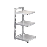 Magideal - Ratrillada De Sartén, Almacenamiento De La Organización De Cocina, Ollas De Acero Inoxidable Y Sartén Portaeño Organizador De Sartén Para Debajo Del 3 Niveles