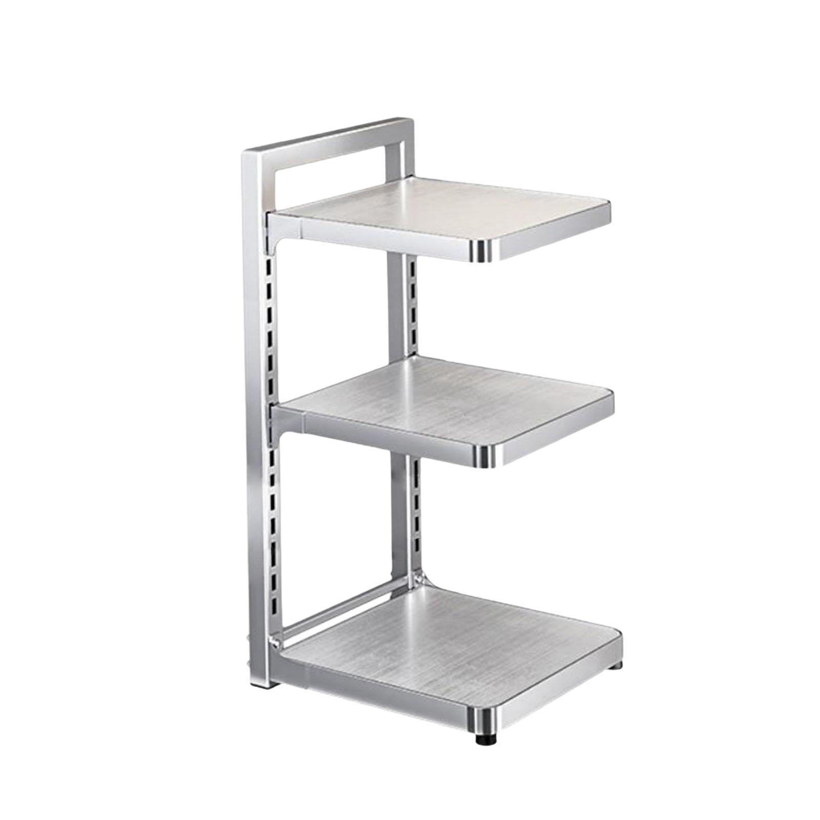 Magideal - Ratrillada De Sartén, Almacenamiento De La Organización De Cocina, Ollas De Acero Inoxidable Y Sartén Portaeño Organizador De Sartén Para Debajo Del 3 Niveles