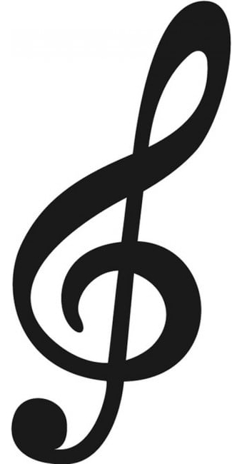 Rienda Libre Graphics - Decomural Treble Clef Musical Notes Ws-15525
