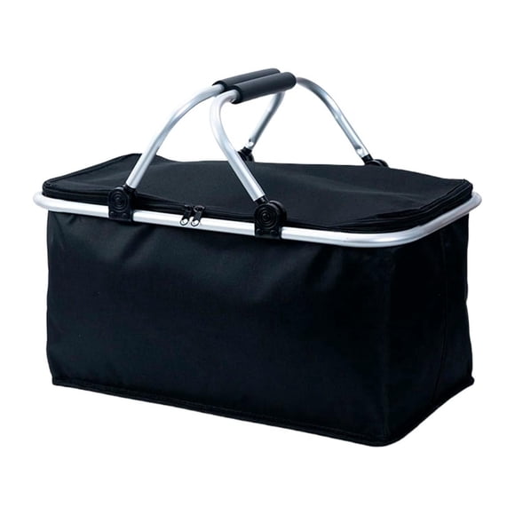 Canasta de Picnic con Aislante Térmico Viajera Plegable negro