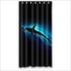 thumbnail image 1 of Cortina de ducha de tiburón de Sea World, el mejor juego de cortinas de baño con ganchos, tamaño 36 x 72 pulgadas, 1 of 3