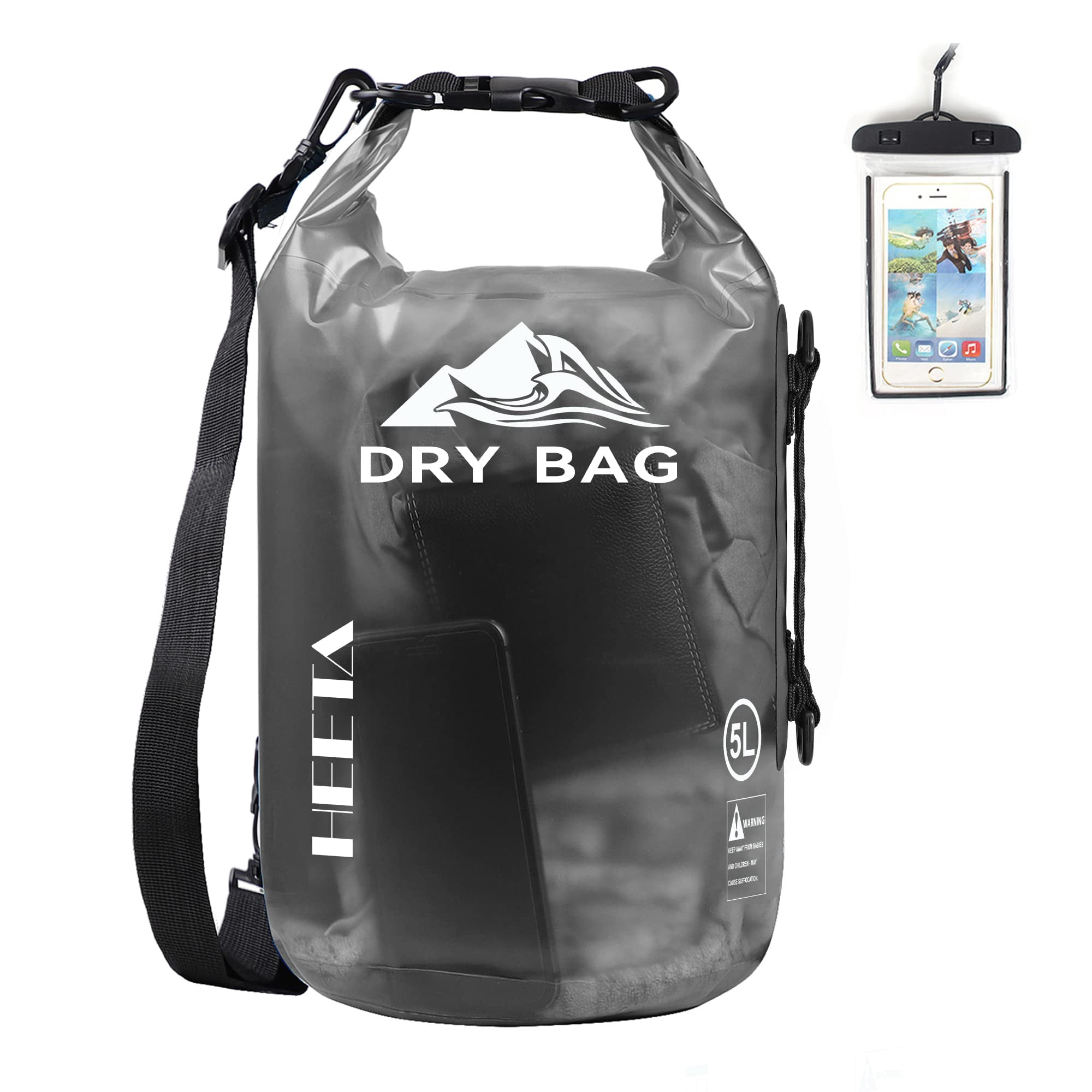 Bolsa Impermeable Heeta De 20 Litros Para Viajes, Natación O Paseos En Barco
