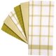 thumbnail image 4 of Bumble Towels Pack de 6 toallas de algodón a cuadros lima de 51 cm, 4 of 7