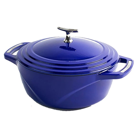 Dutch Oven Lodge U4ID300, hierro fundido esmaltado, 4,5 L, navegación suave