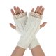 thumbnail image 1 of Guantes sin dedos de encaje elástico con agujero para el pulgar de mujer INSPIRE CHIC Blanco-Encaje Talla única, 1 of 7