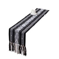 Todo Para El Hogar - Camino De Mesa Croche 30 X 180Cm Negra