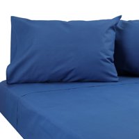 Sueño Blanco - Juego De Sabanas 2 Plaza, Color Azul, 144 Hilos