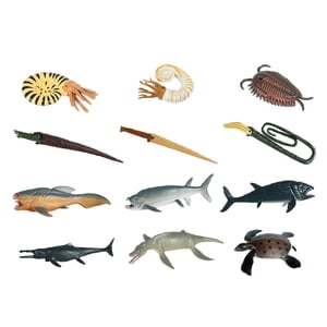 Magideal - 12 De Animales Realistas, Estatuas En Miniatura, Juguetes Para Niños, Mini , Modelos De Para Escritorio, Oficina, Hogar, Sa , Prehistórica Vida Marina Prehistórica
