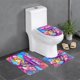 thumbnail image 1 of Osos Cariñosos Juego de 3 alfombras de baño de coral fleece: tapete de baño + alfombra de inodoro en forma de U + funda de tapa de inodoro en forma de O, 1 of 6