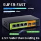 thumbnail image 3 of Conmutador de red SICSOLINK de 6 puertos 2.5Gb 4x2.5G RJ45 2x10G SFP+, 3 of 8
