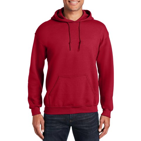 Buzo Con Capucha Gildan Heavy Blend 50/50 Cereza Xl