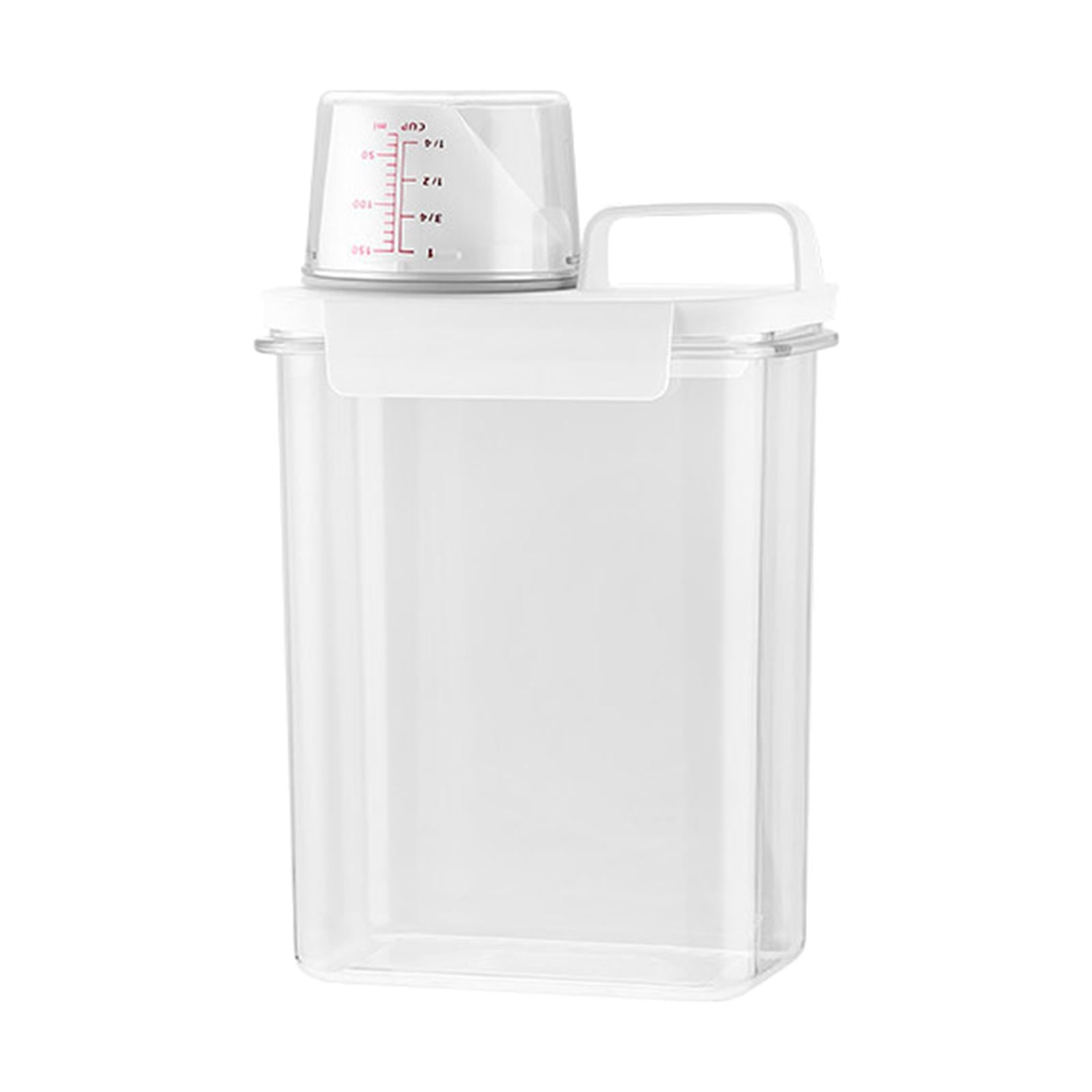 Magideal - Dispensador De Lavandería Con Vaso Medidor Dispensador De Granos Secos Para Lavado De Cereales , 1,8l 1.8l