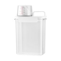Magideal - Dispensador De Lavandería Con Vaso Medidor Dispensador De Granos Secos Para Lavado De Cereales , 1,8L 1.8L