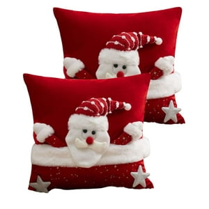 Genérico - Set De 2 Fundas De Cojin Para Navidad 3D B3
