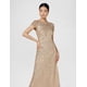 thumbnail image 4 of Vestido Adrianna Papell, vestido de lentejuelas con espalda redondeada, champán/dorado, 4 of 7