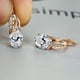 thumbnail image 1 of Simple Fashion Oval Cut Marble Marble Zircon Earrings Vintage Zircon Earrings Bridesmaid Wedding Jewelry Gift, 1 of 3