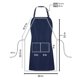 thumbnail image 2 of Pack de 10 delantales unisex Utopia Kitchen resistentes al agua, azul marino, 2 of 6